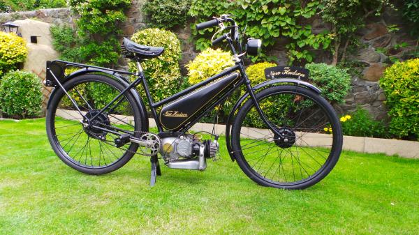 A beautifully restored 1946 Autocycle. Recently completed in Guernsey. Won best in Class for motorcycles at it's first show. Hardly surprising!